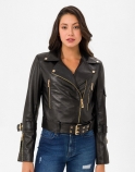 Ruby Biker Leather Jacket - image 1 of 6 in carousel